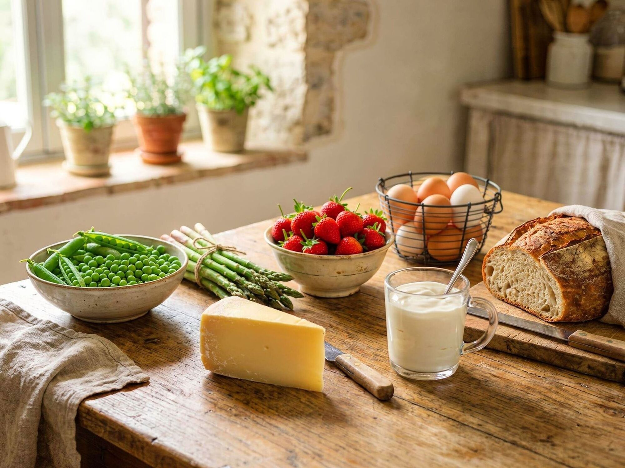 Vegetarian spring menu: tradition meets lightness