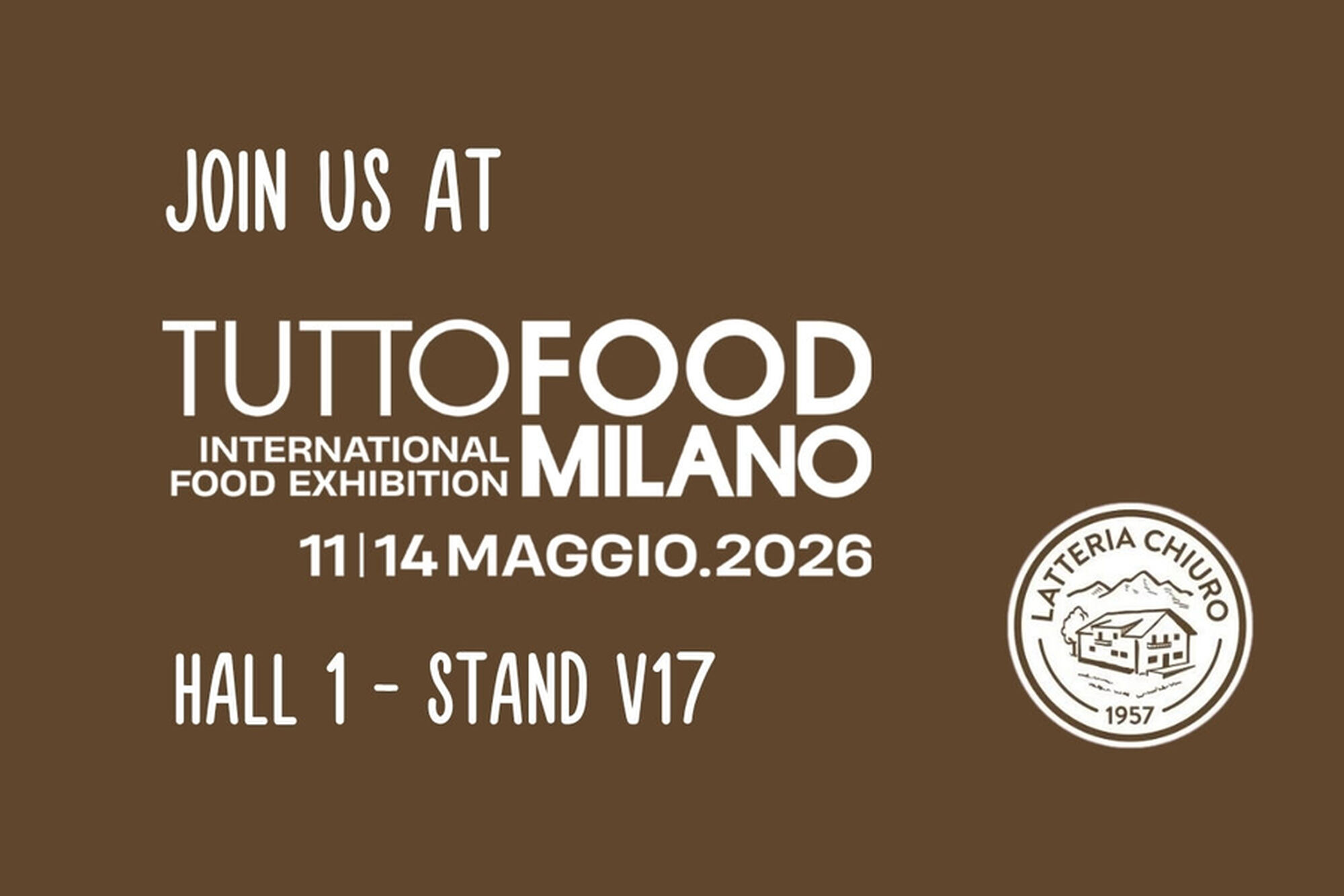 Latteria di Chiuro is back at TUTTOFOOD 2026!